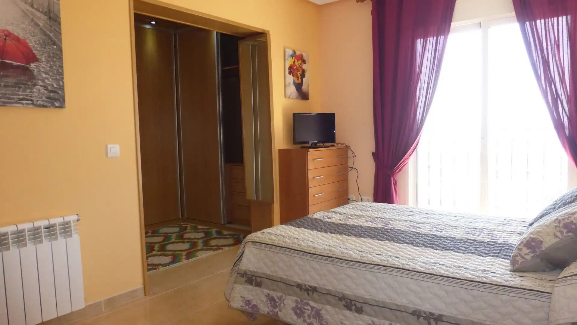 Dormitori de Casa o xalet en venda en Mazarrón amb Aire condicionat, Terrassa i Piscina