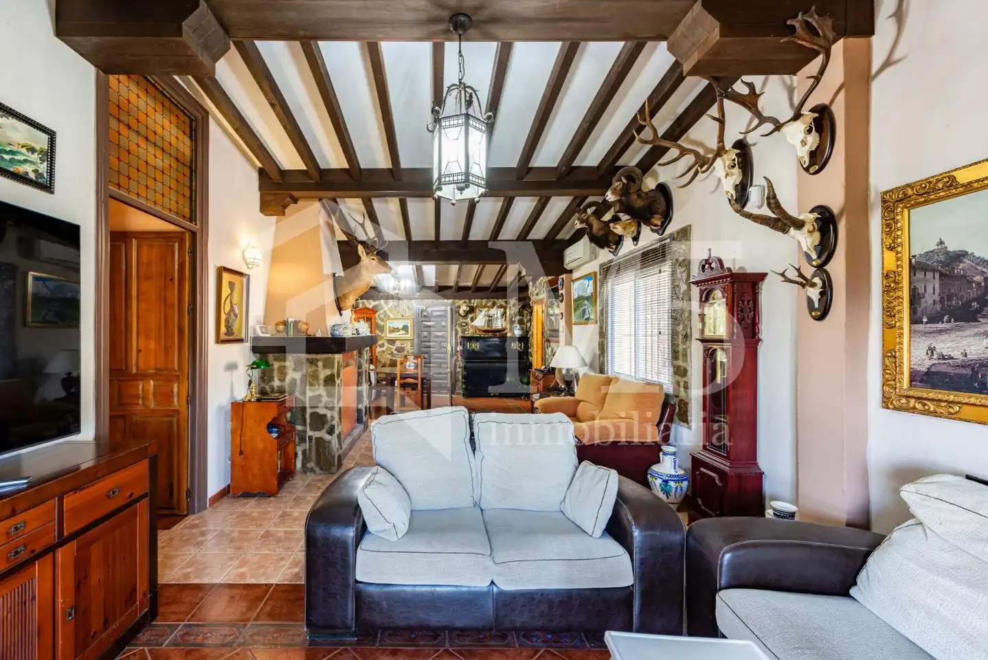 Sala de estar de Finca rústica en venta en Rincón de la Victoria con Aire acondicionado, Jardín privado y Terraza