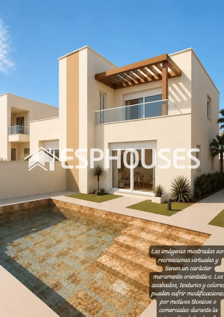 Casa aparellada amb piscina en venda a Daya Nueva