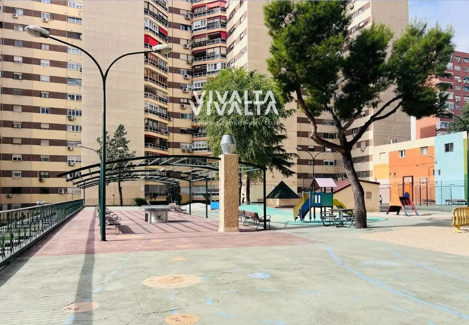 Exterior view of Flat for sale in Madrid  with Air Conditioner, Heating and Swimming Pool