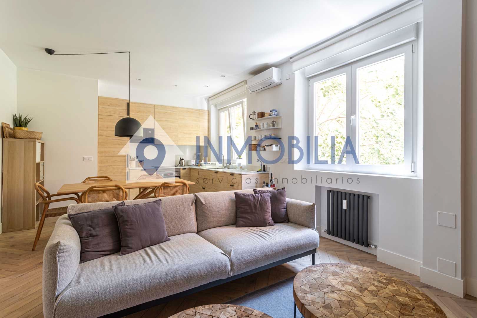 Living room of Flat for sale in  Madrid Capital  with Air Conditioner and Heating