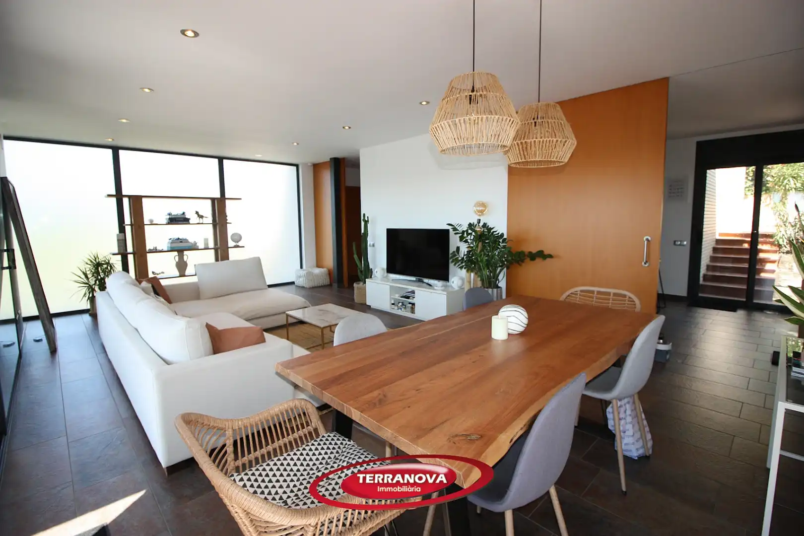 Sala d'estar de Casa o xalet en venda en L'Ametlla del Vallès amb Aire condicionat, Calefacció i Jardí privat