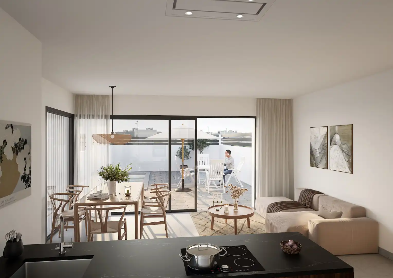 Wohnzimmer von Erdgeschoss zum Verkauf in Torrevieja mit Privatgarten, Terrasse und Schwimmbad