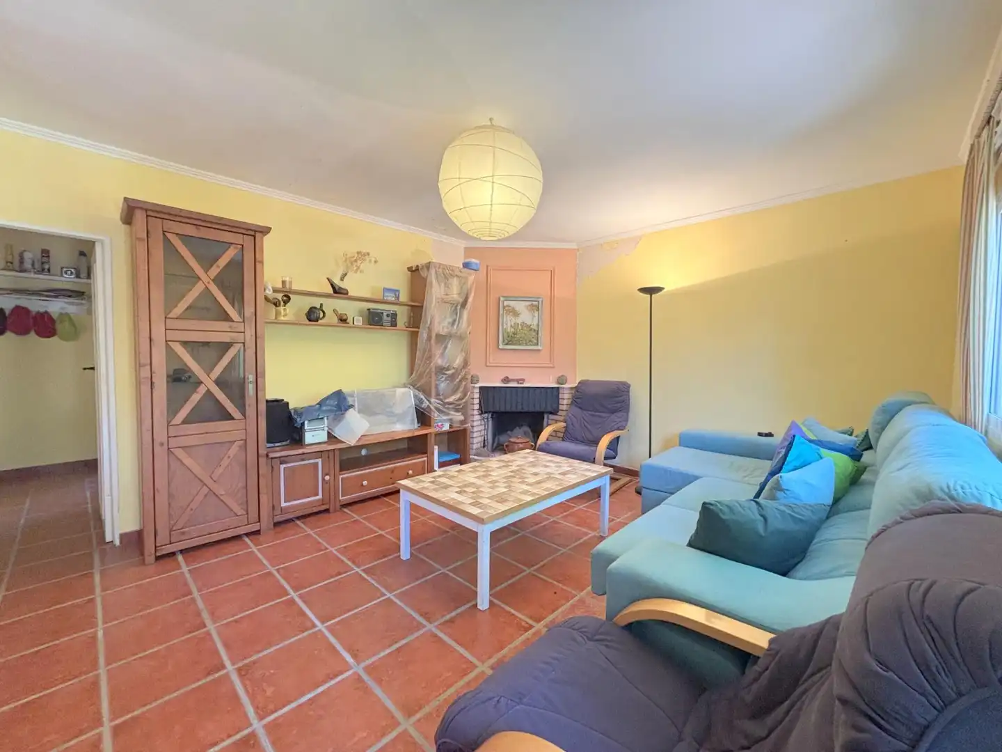 Sala d'estar de Finca rústica en venda en Herradón de Pinares