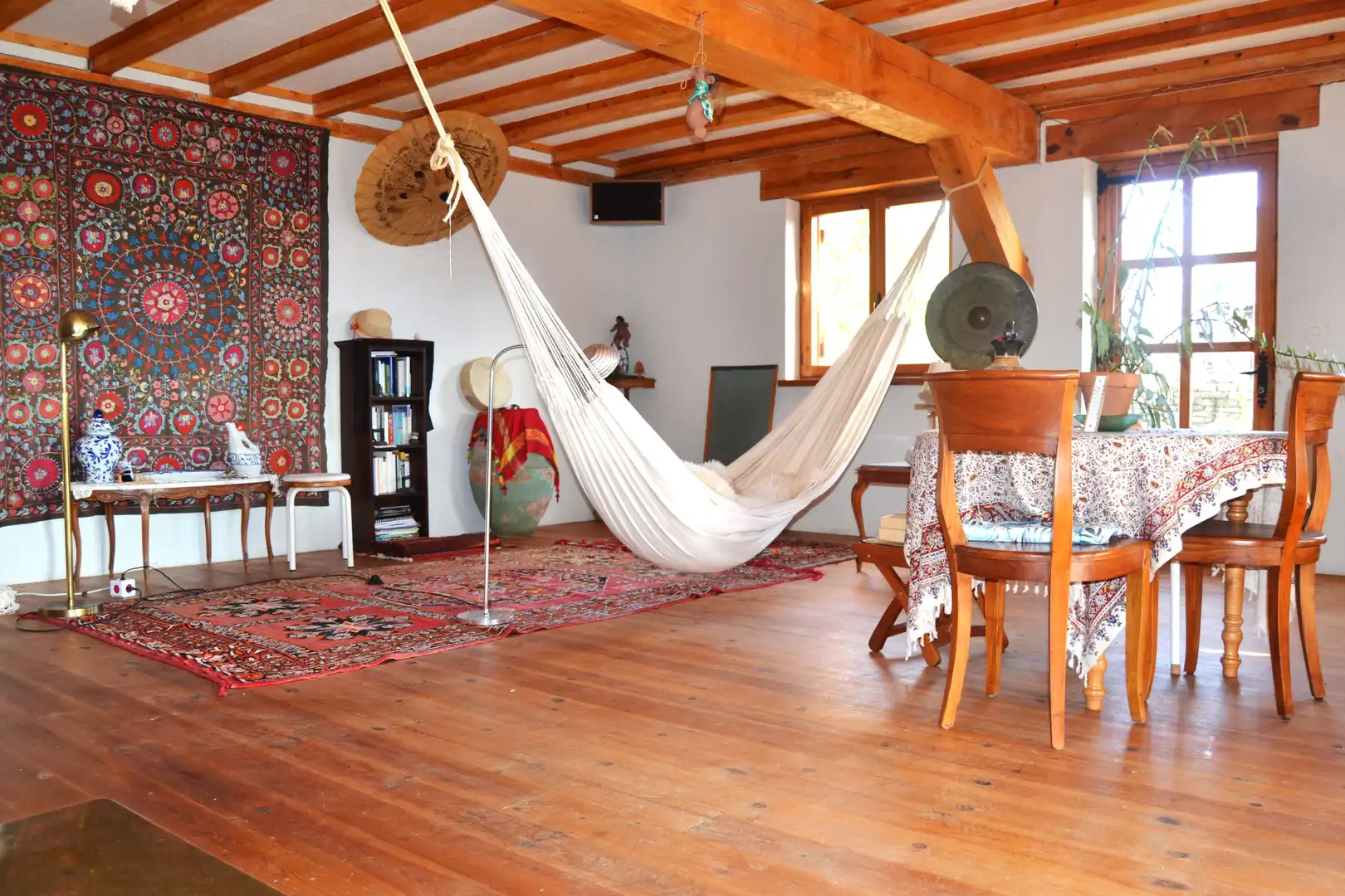 Wohnzimmer von Haus oder Chalet zum Verkauf in Aisa mit Heizung und Privatgarten