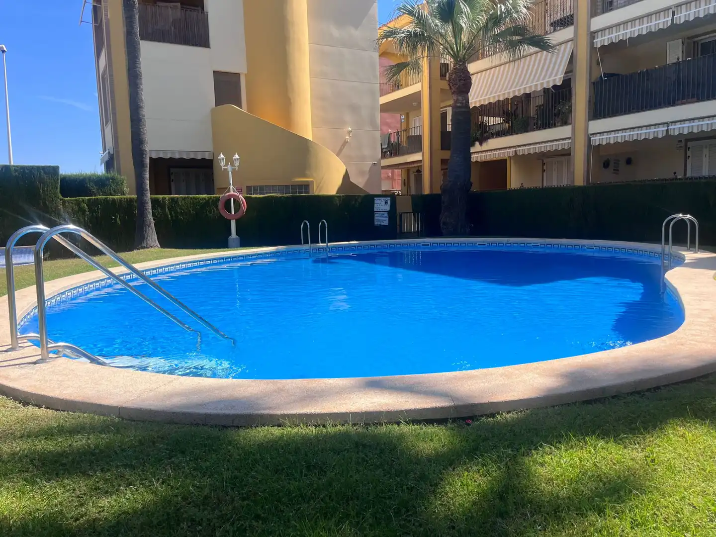 Schwimmbecken von Wohnung zur Miete in Puçol mit Klimaanlage, Heizung und Privatgarten