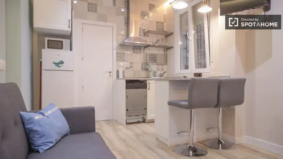 Kitchen of Flat for rent in Madrid  with Air Conditioner, Heating and Furnished