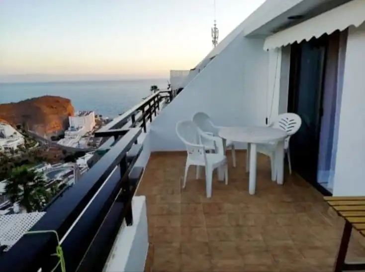 Terrassa de Apartament en venda en Mogán amb Terrassa, Moblat i Rentadora
