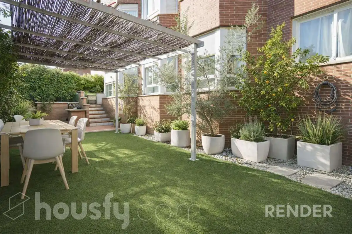 Terraza de Planta baja en venta en Las Rozas de Madrid con Aire acondicionado, Calefacción y Jardín privado