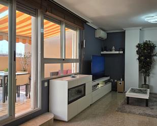 Living room of Attic for sale in  Valencia Capital  with Air Conditioner and Terrace