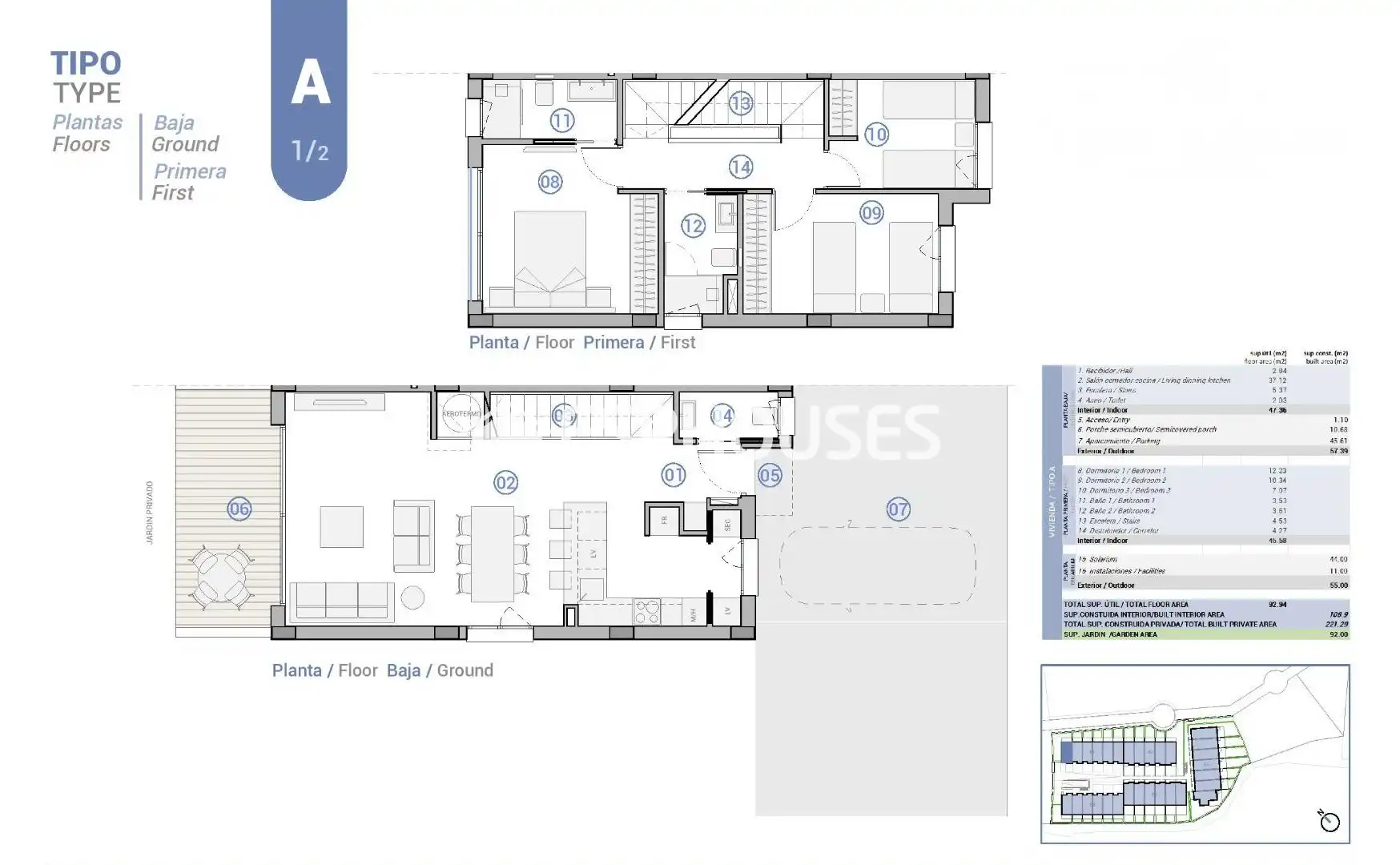 Bungalow con terraza en venta en Pueblo Español - Coveta Fumá, imagen 12