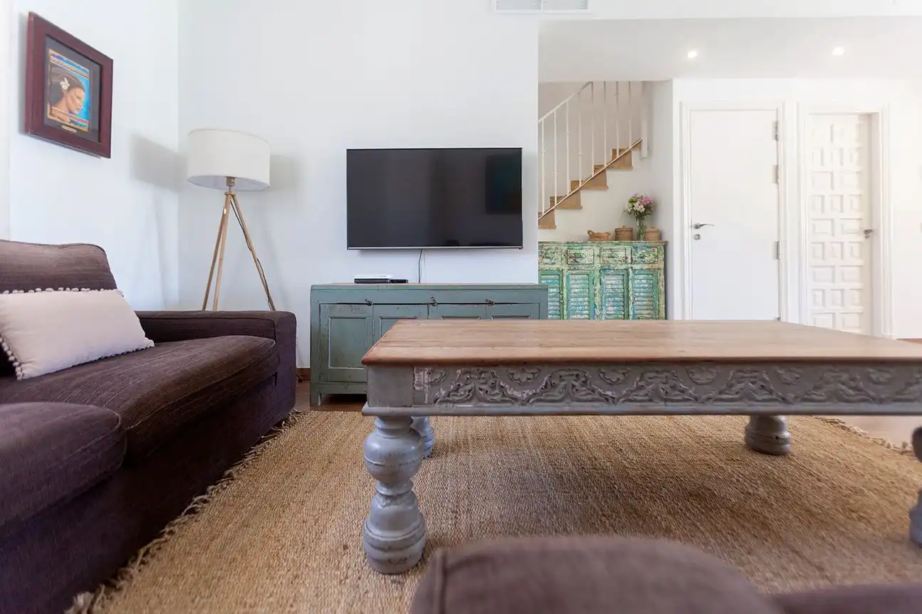 Sala de estar de Casa adosada en venta en Tarifa con Aire acondicionado, Calefacción y Jardín privado