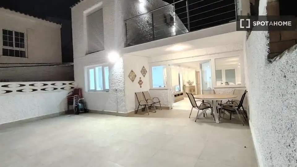 Terrassa de Apartament per a compartir en Alicante / Alacant amb Aire condicionat, Terrassa i Moblat