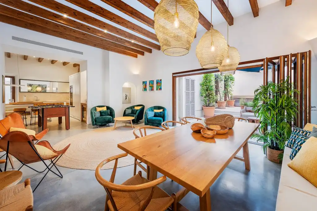 Dining room of Country homes for sale in Pollença  with Air Conditioner, Heating and Private garden