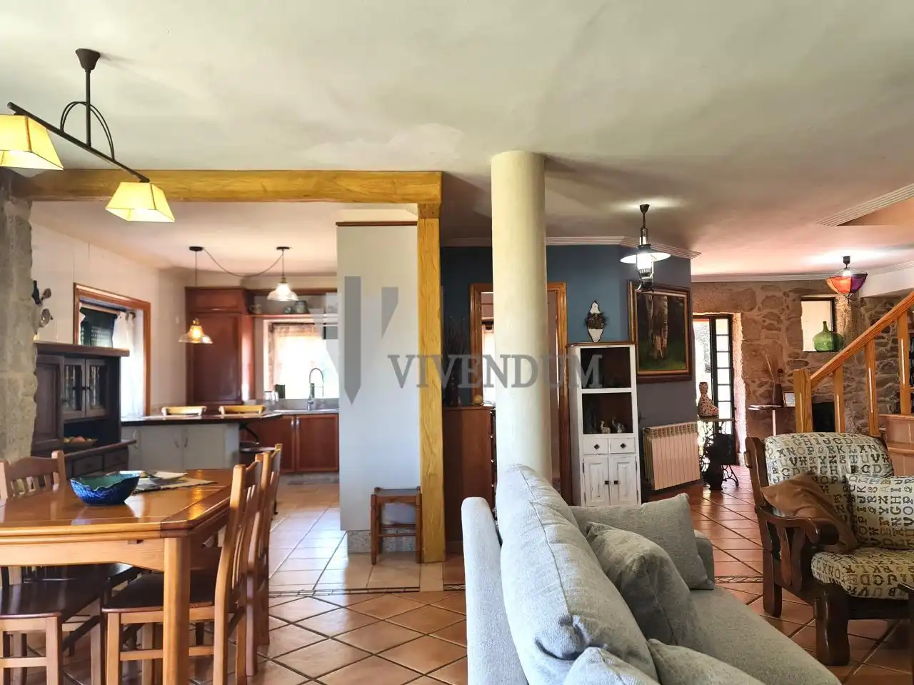 Sala de estar de Casa o chalet en venta en Redondela con Calefacción, Jardín privado y Terraza