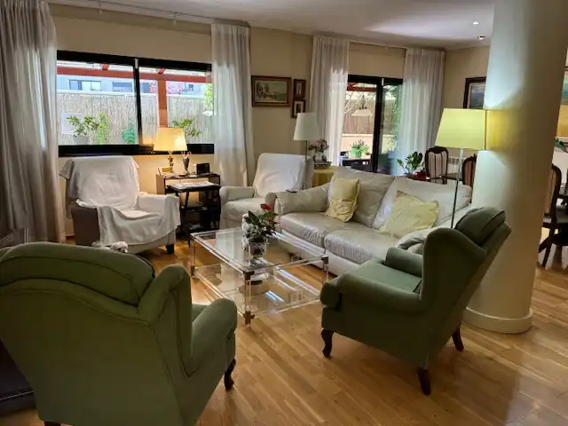 Living room of Flat for sale in Sant Feliu de Llobregat  with Air Conditioner, Heating and Private garden