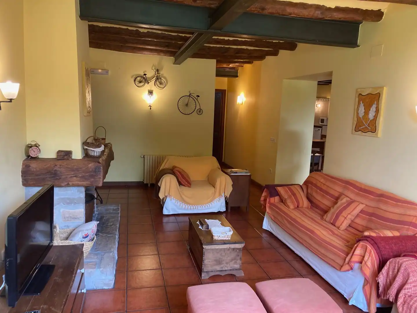 Sala d'estar de Casa o xalet en venda en Vilanova de Bellpuig amb Calefacció, Jardí privat i Piscina