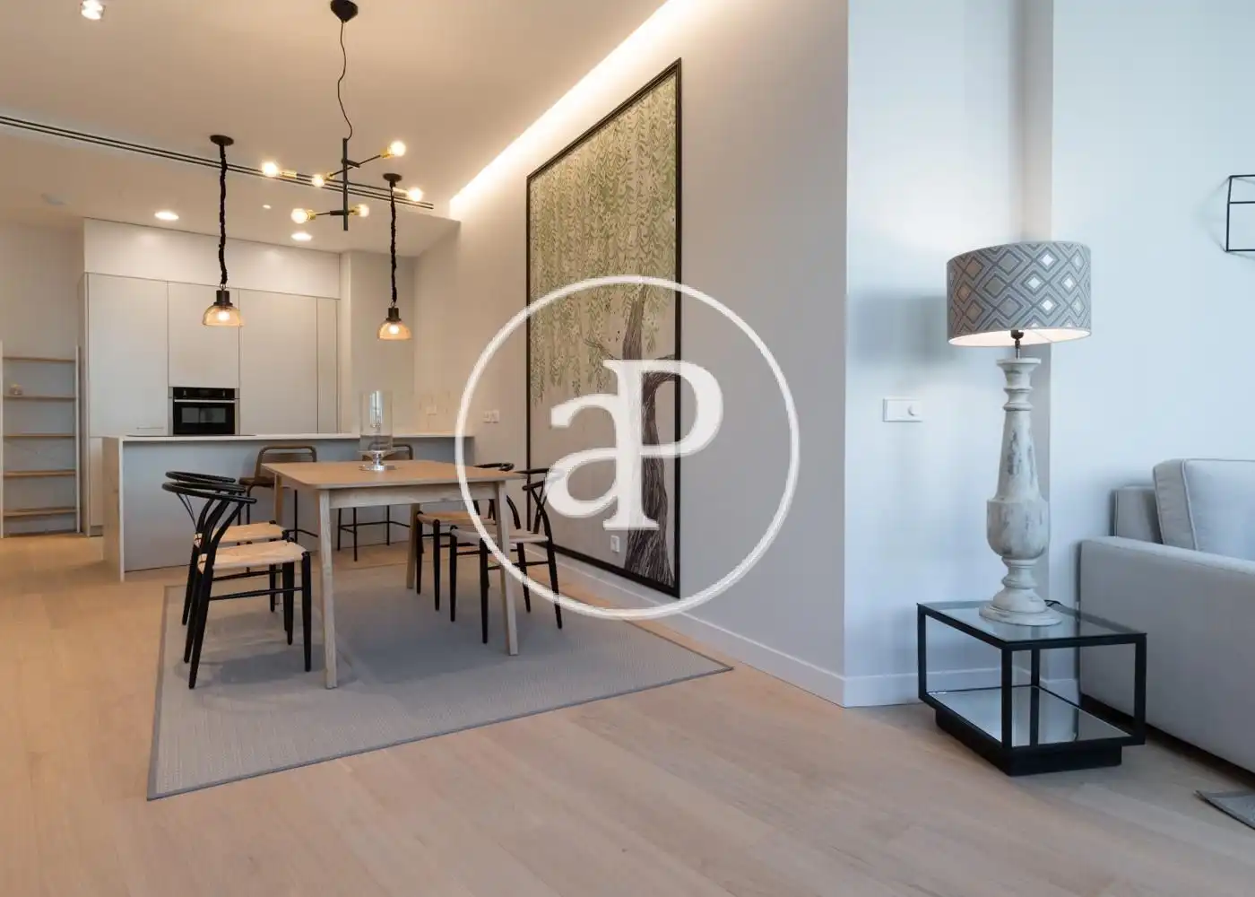 Esszimmer von Wohnung zur Miete in Madrid mit Klimaanlage, Heizung und Privatgarten