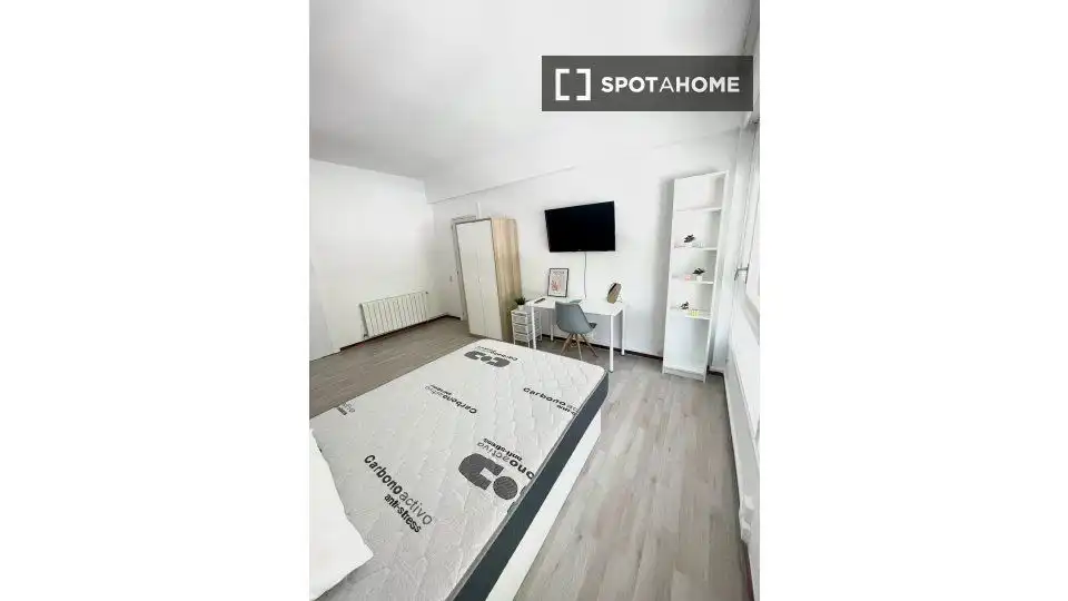 Schlafzimmer von Wohnung zur untervermieten in Barcelona mit Klimaanlage und Terrasse