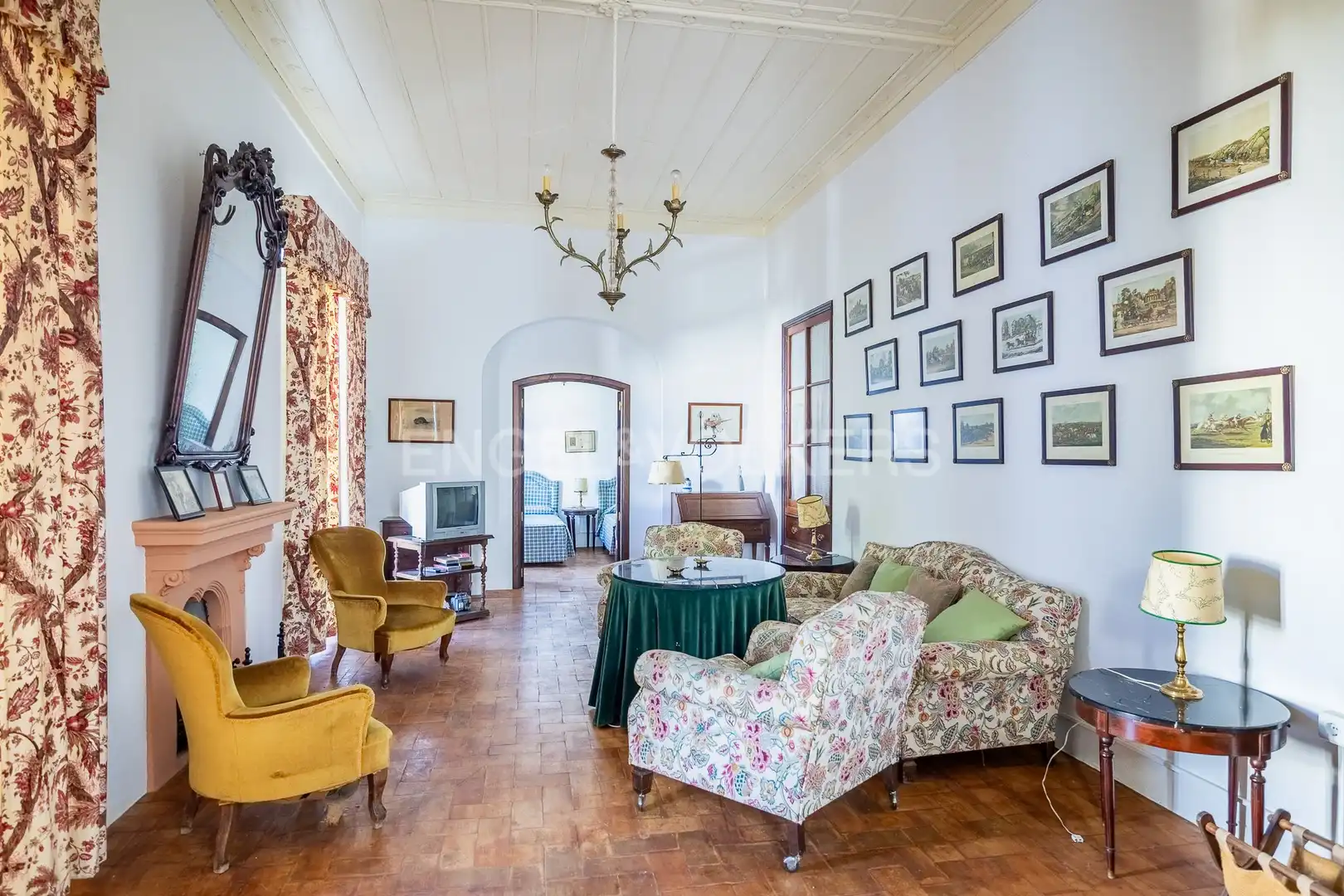 Sala de estar de Casa o chalet en venta en Fuente del Maestre con Calefacción, Jardín privado y Terraza
