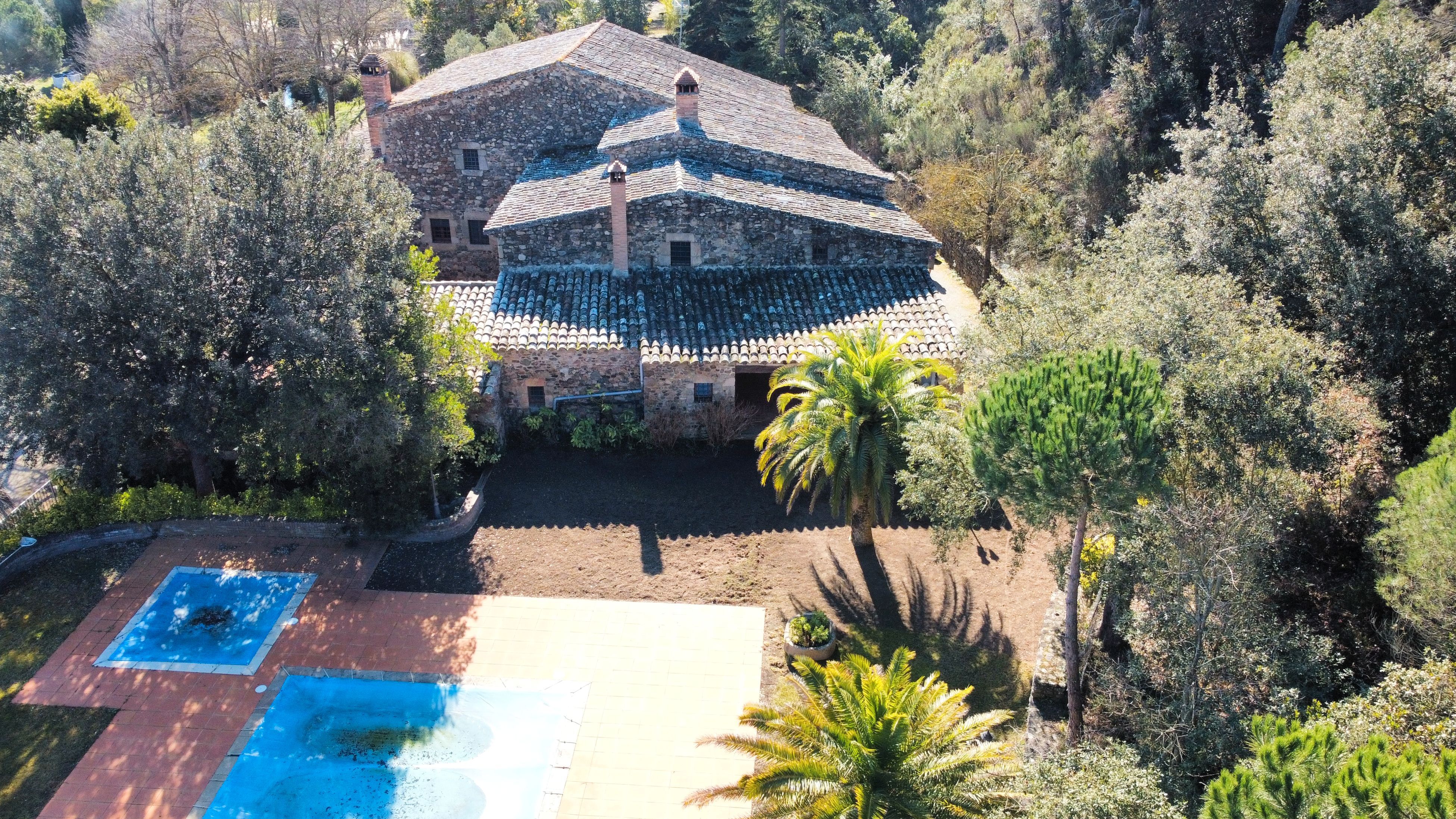 Exterior view of Country house for sale in Llagostera  with Heating, Private garden and Swimming Pool