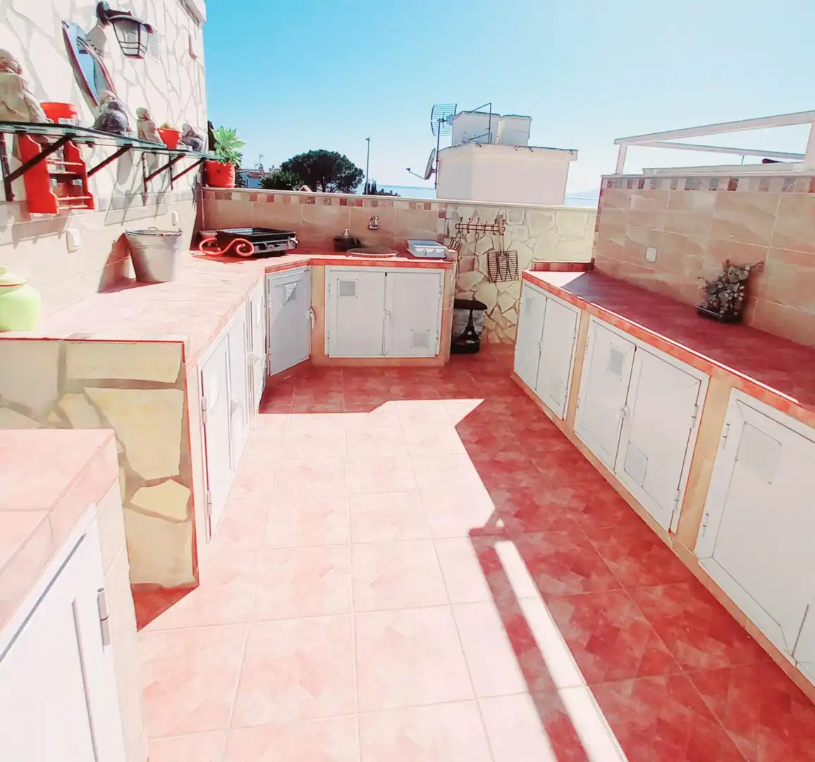 Cocina de Casa o chalet en venta en Rincón de la Victoria con Aire acondicionado, Jardín privado y Terraza