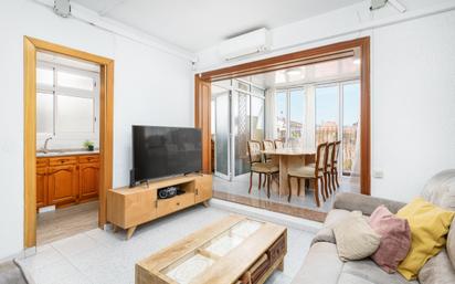 Living room of Attic for sale in  Barcelona Capital  with Balcony