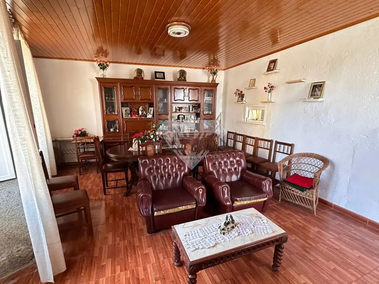 Sala de estar de Casa o chalet en venta en Agolada con Amueblado