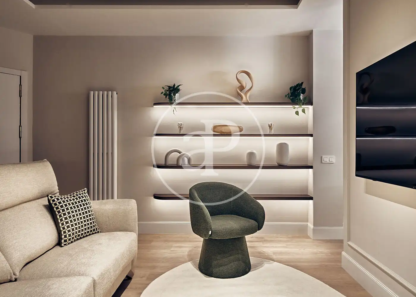 Sala de estar de Piso en venta en Madrid con Aire acondicionado, Calefacción y Amueblado