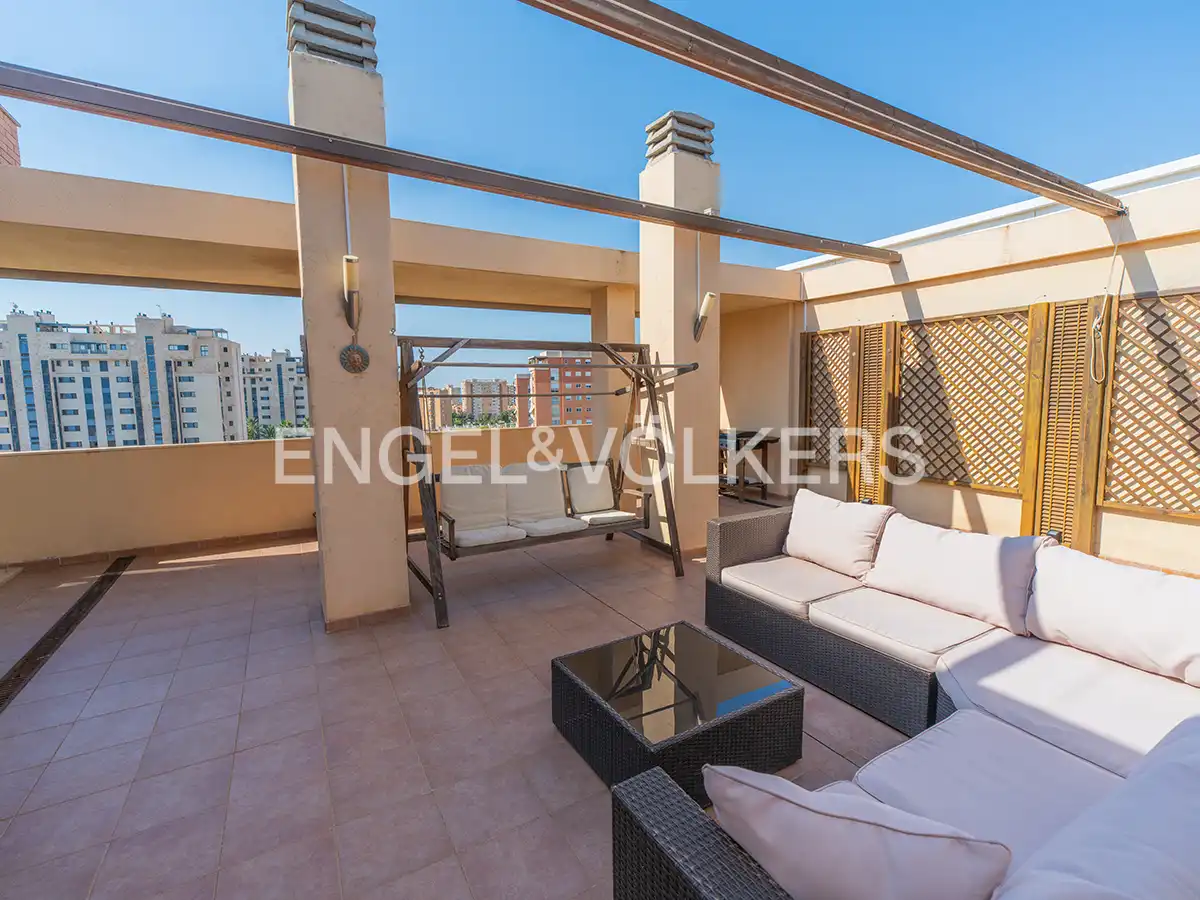 Terrace of Attic for rent in Alicante / Alacant  with Air Conditioner, Heating and Terrace