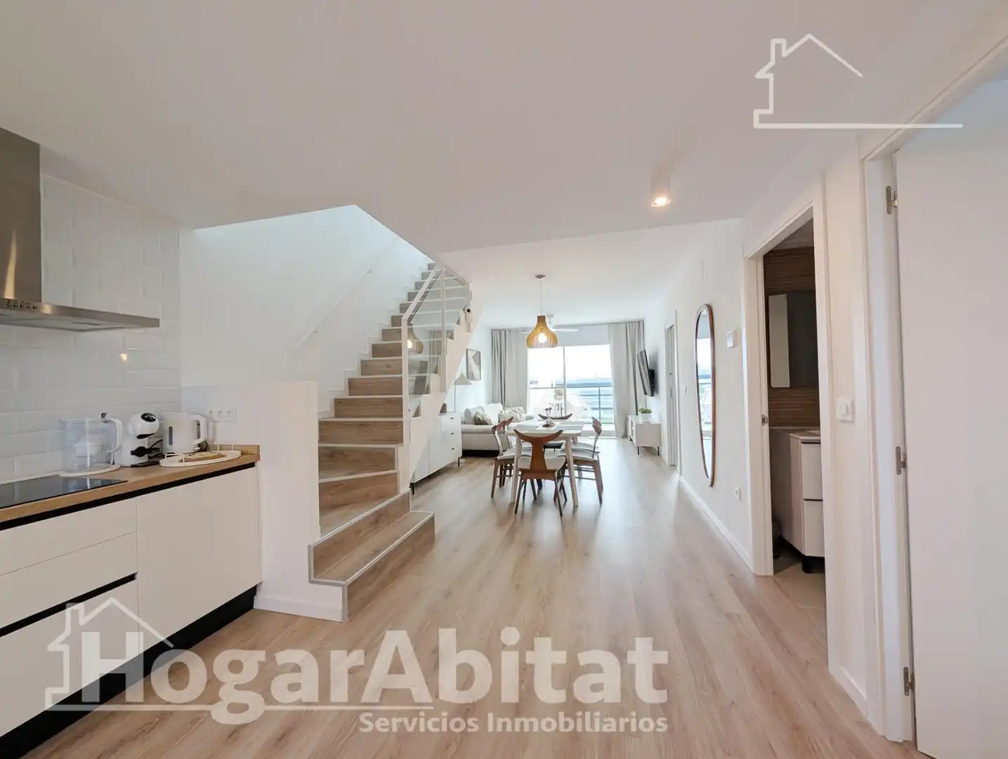 Sala de estar de Ático en venta en Santa Pola con Aire acondicionado, Parquet y Terraza