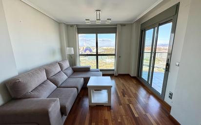 Living room of Flat for sale in  Valencia Capital  with Air Conditioner, Heating and Private garden