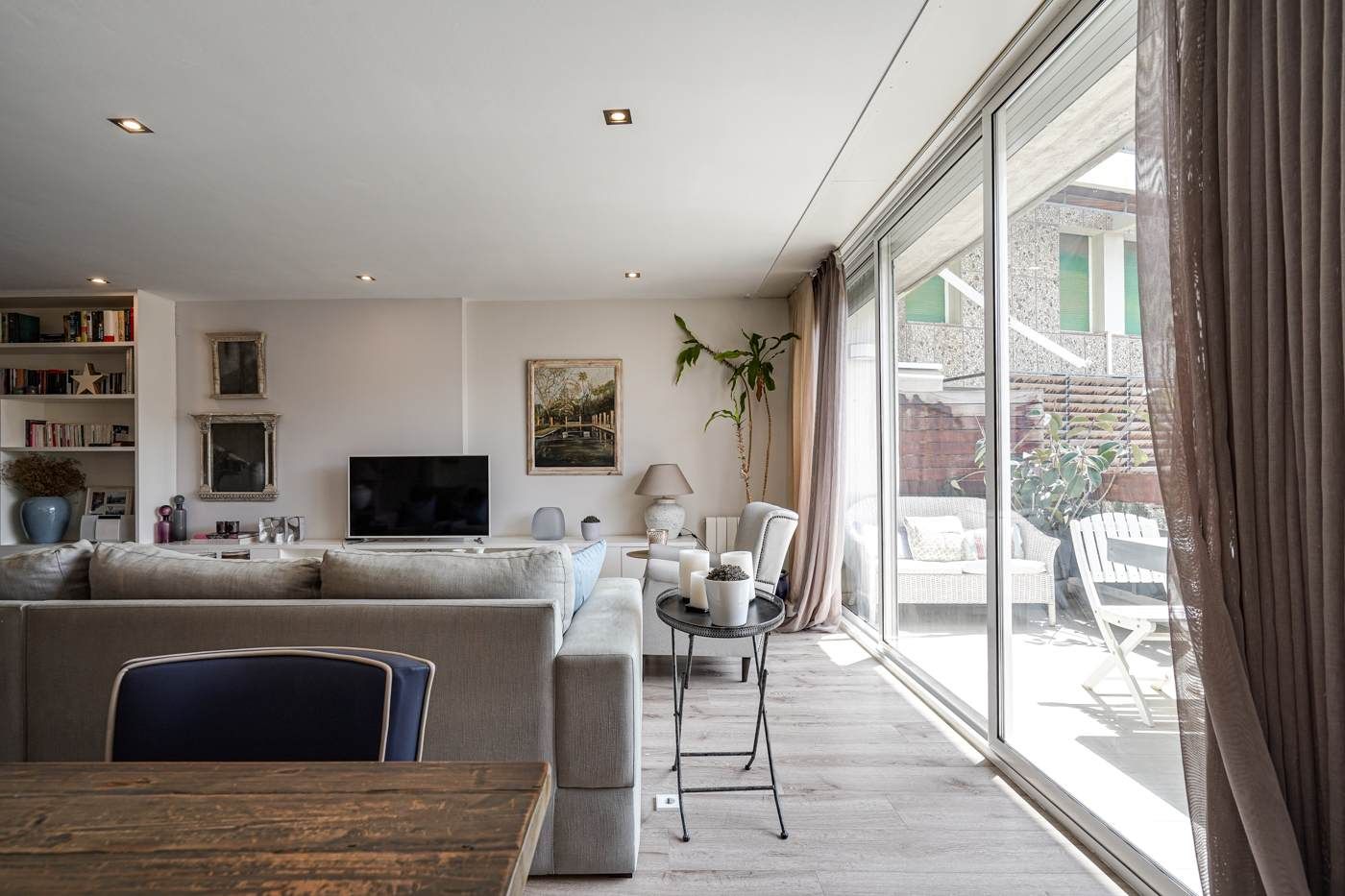 Living room of Flat for sale in  Barcelona Capital  with Air Conditioner, Heating and Terrace