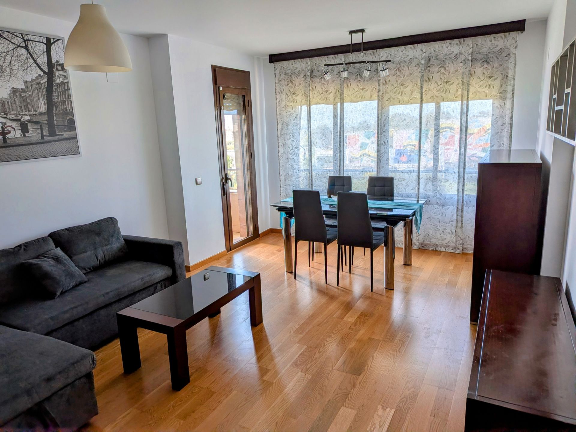 Sala de estar de Piso de alquiler en Málaga Capital con Aire acondicionado, Calefacción y Parquet