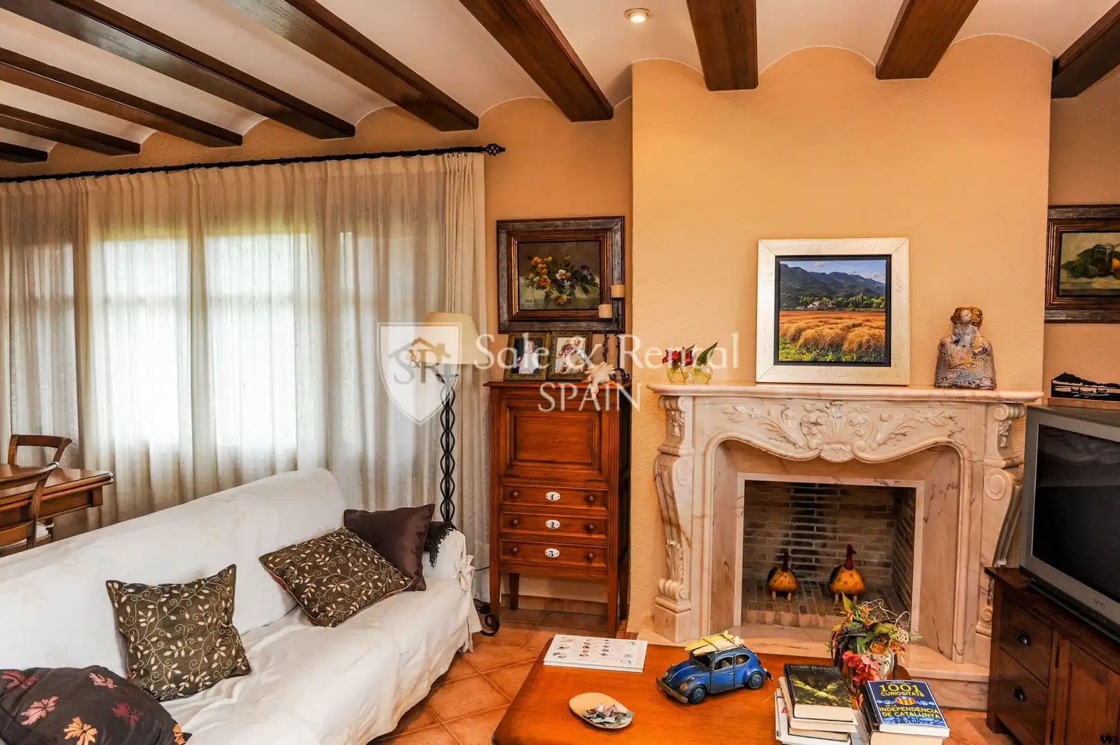 Sala de estar de Casa o chalet en venta en Blanes con Calefacción, Jardín privado y Terraza