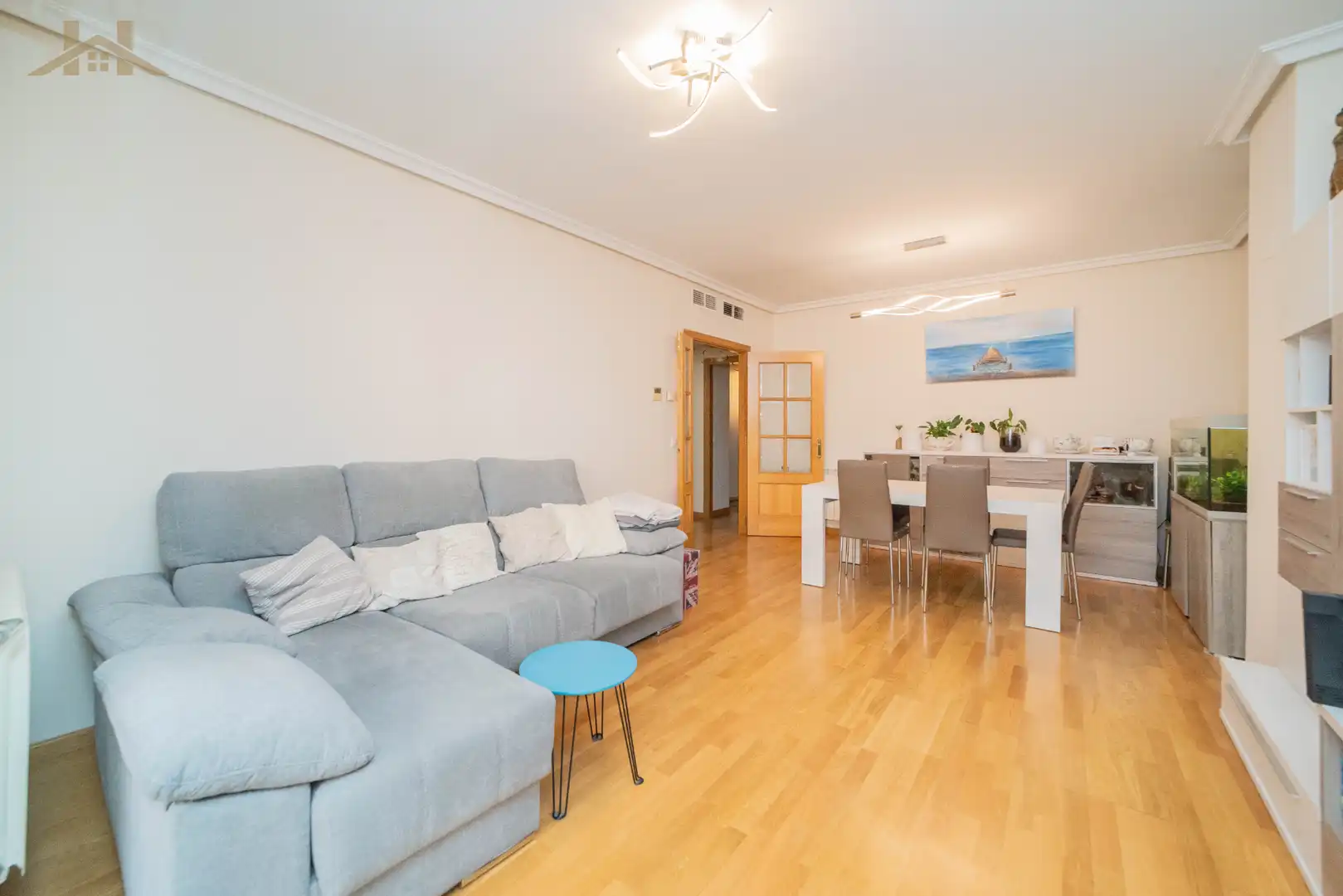 Wohnzimmer von Wohnung zum Verkauf in Pozuelo de Alarcón mit Klimaanlage, Heizung und Terrasse