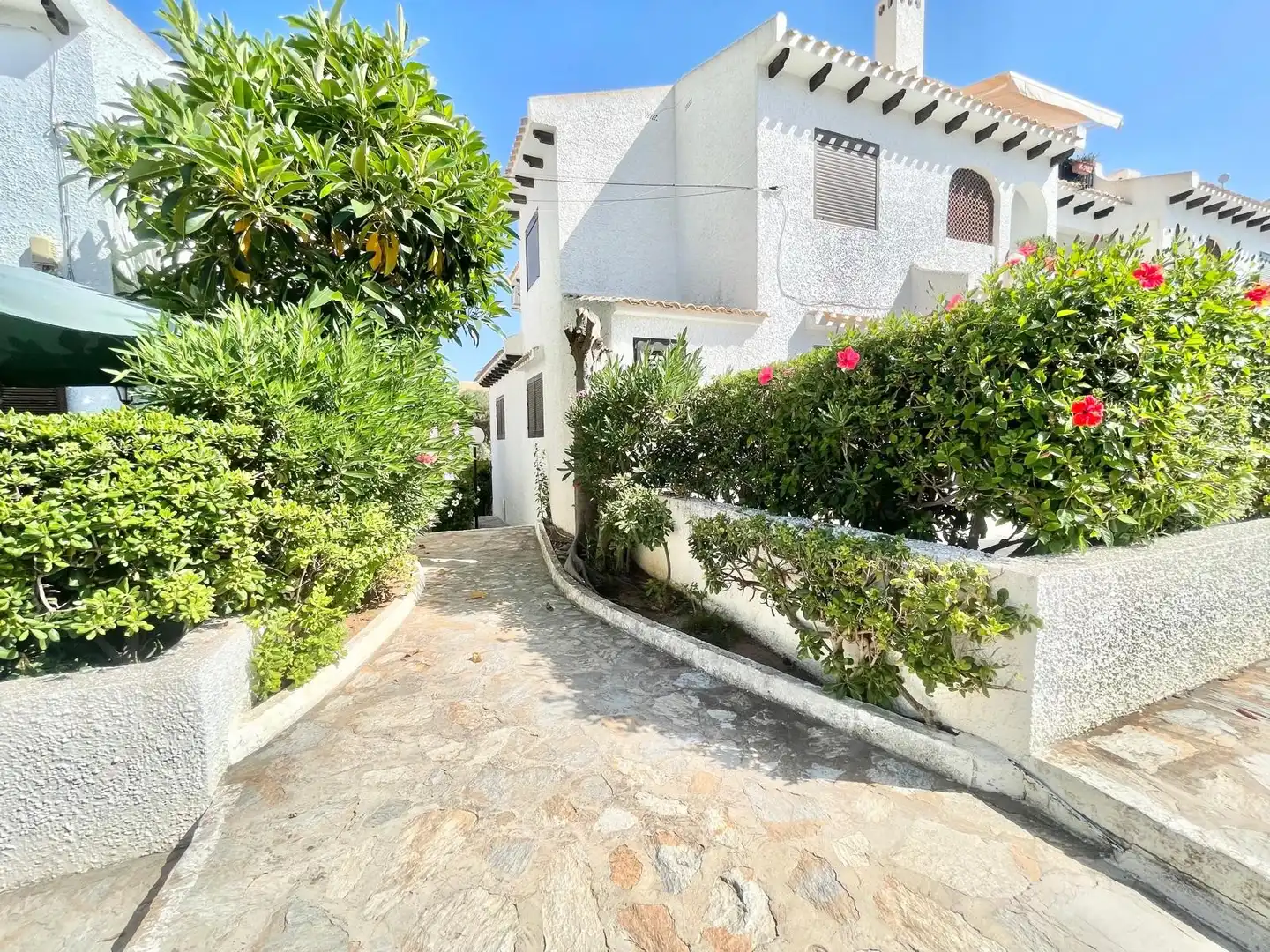 Vista exterior de Casa o xalet de lloguer en Orihuela amb Terrassa, Piscina i Moblat