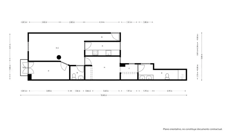 Wohnung zum Verkauf in Madrid mit Heizung, Terrasse und Ofen