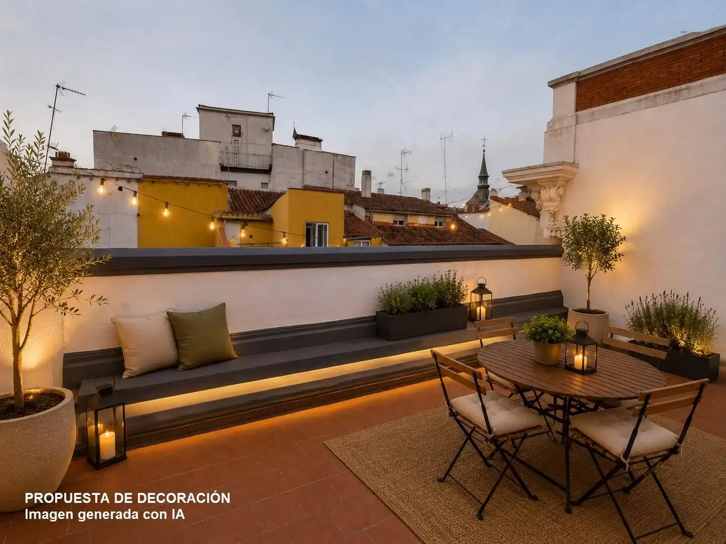 Terrace of Flat for rent in Madrid  with Air Conditioner, Heating and Parquet flooring