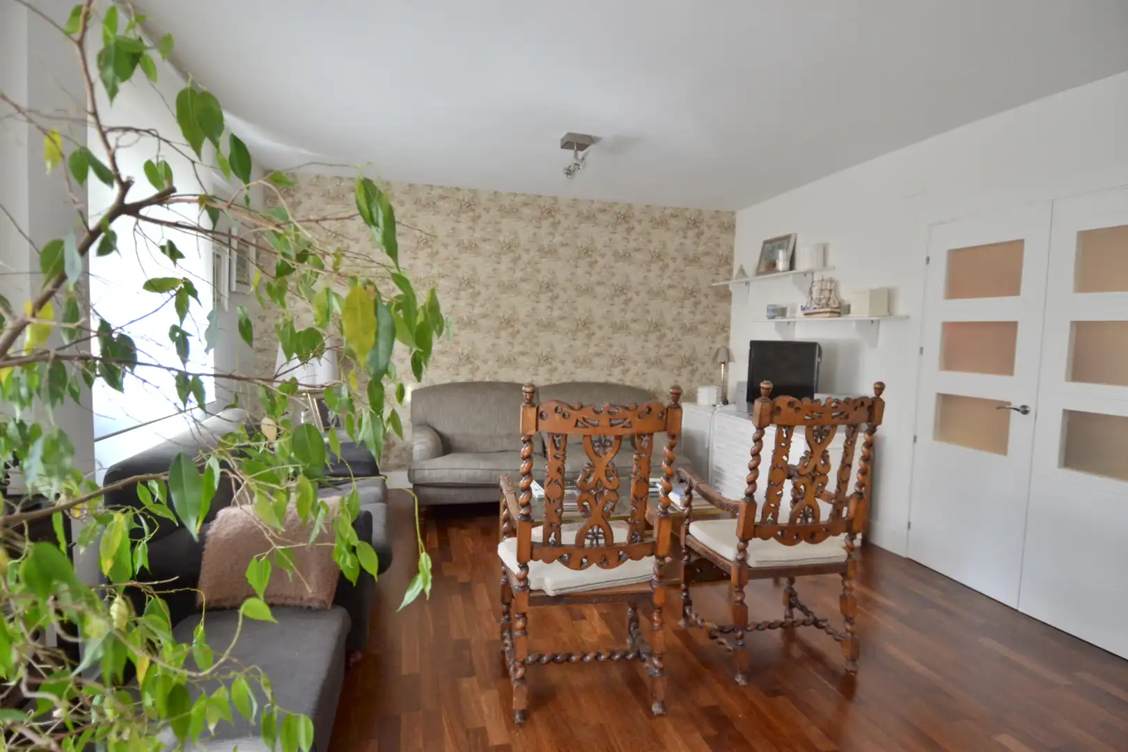 Sala de estar de Piso de alquiler en Madrid con Calefacción y Amueblado