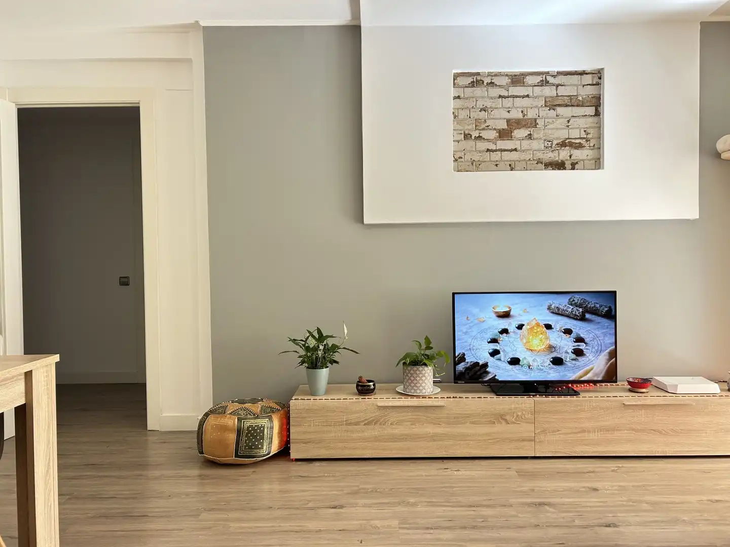 Wohnzimmer von Wohnung zum Verkauf in El Vendrell mit Heizung, Privatgarten und Parkett