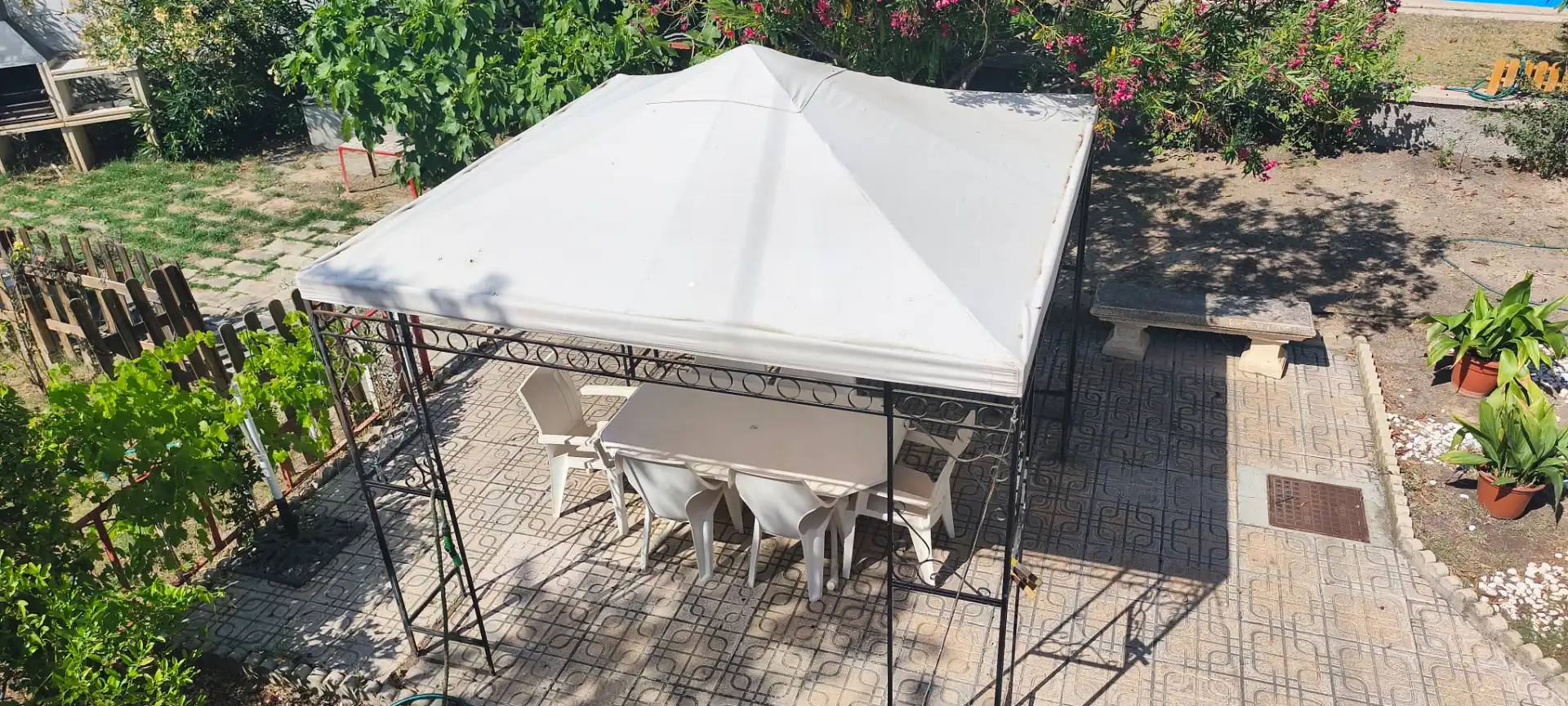 Terrassa de Casa o xalet en venda en Cadrete amb Aire condicionat, Jardí privat i Terrassa
