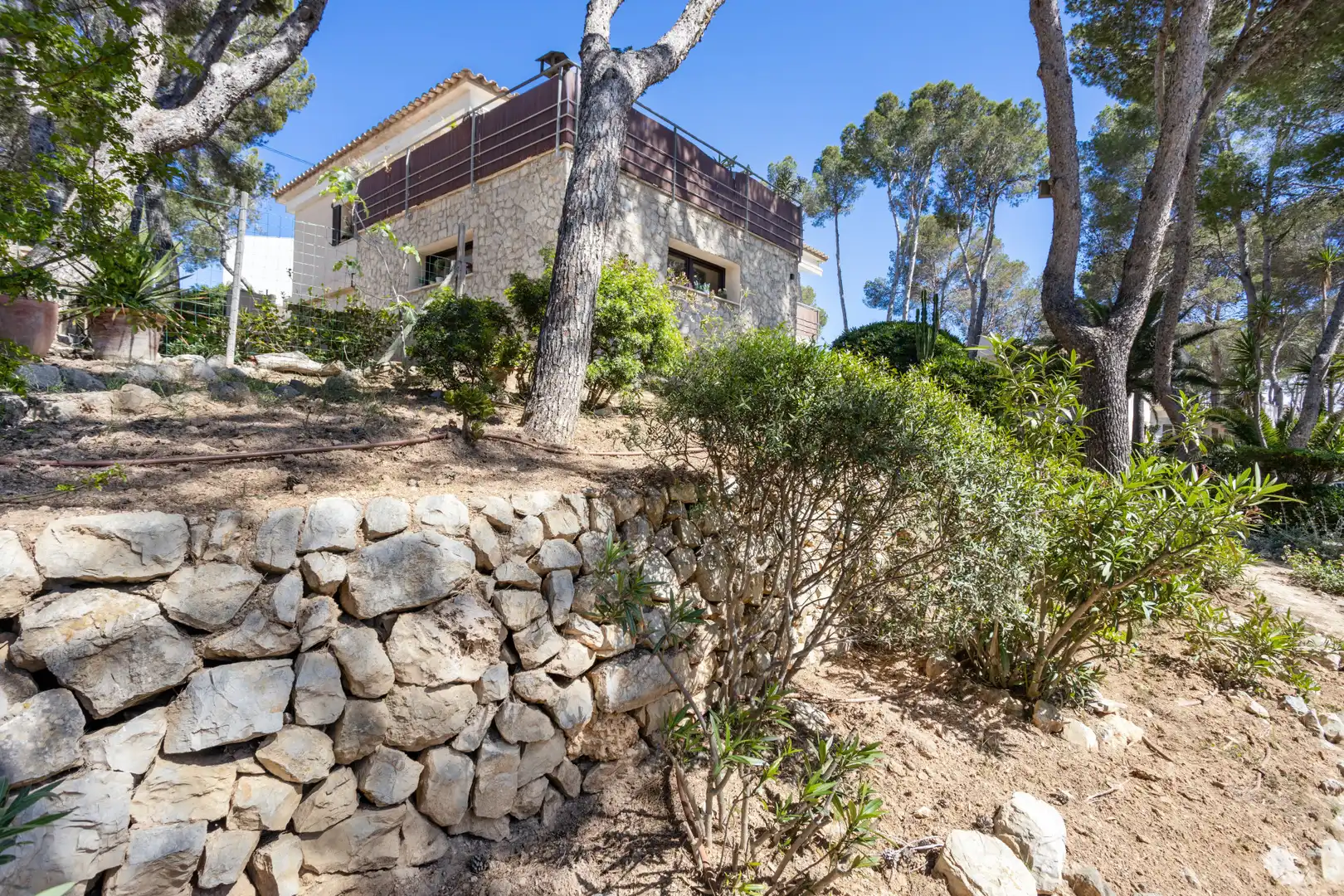 Vista exterior de Casa o xalet en venda en Calvià amb Aire condicionat, Jardí privat i Terrassa