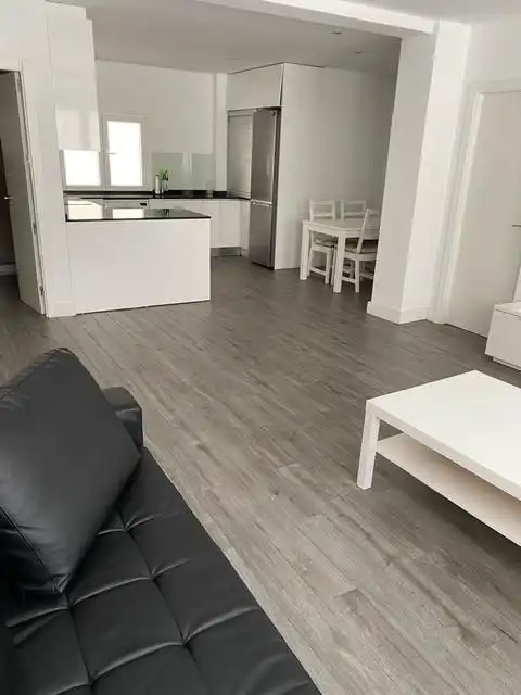 Living room of Flat for rent in Madrid  with Air Conditioner, Heating and Furnished