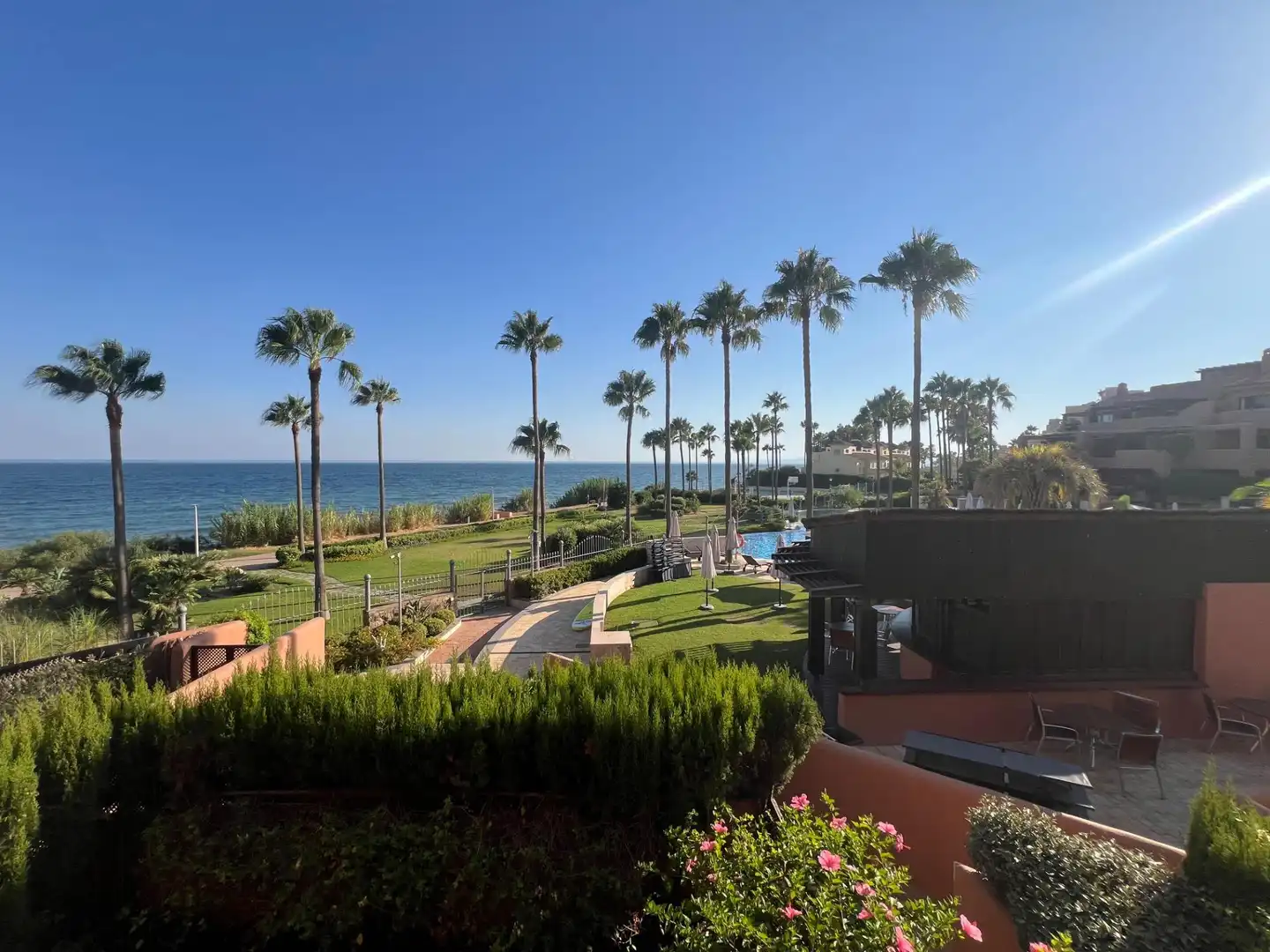 Garden of Flat for sale in Estepona  with Air Conditioner, Private garden and Terrace