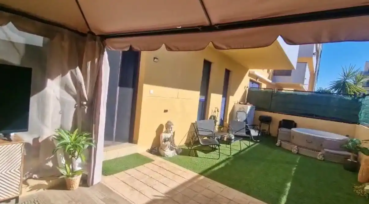 Terraza de Casa adosada de alquiler en Bellreguard con Aire acondicionado, Amueblado y Horno