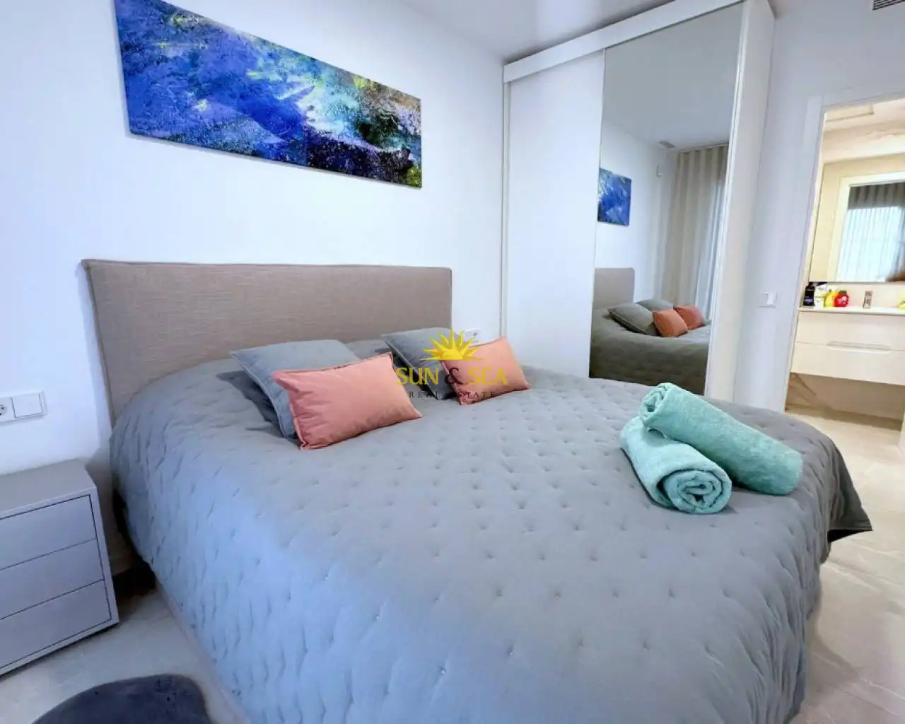 Habitación de Planta baja de alquiler en Finestrat con Aire acondicionado, Calefacción y Terraza