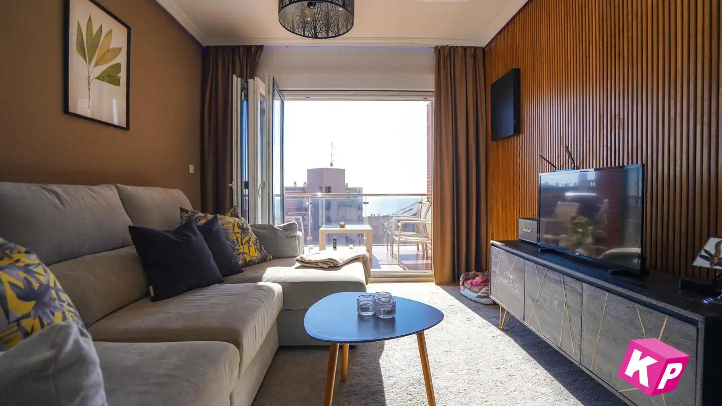 Wohnzimmer von Wohnung zum Verkauf in Santa Pola mit Klimaanlage, Heizung und Terrasse