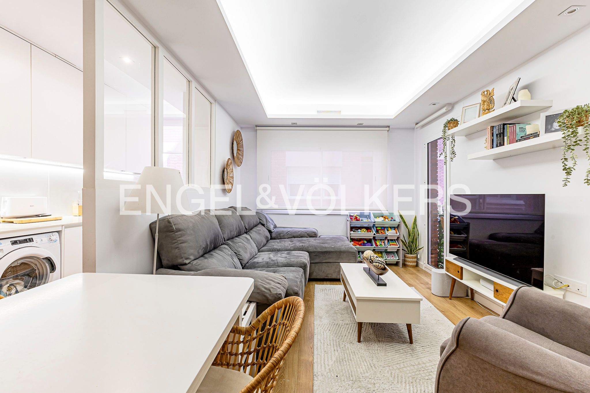 Sala de estar de Piso en venta en  Barcelona Capital con Aire acondicionado, Calefacción y Balcón