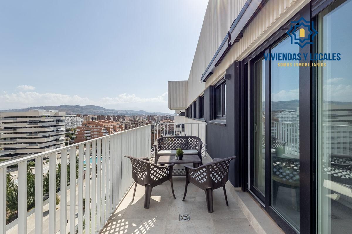 Terrace of Flat for sale in  Granada Capital  with Heating, Private garden and Terrace